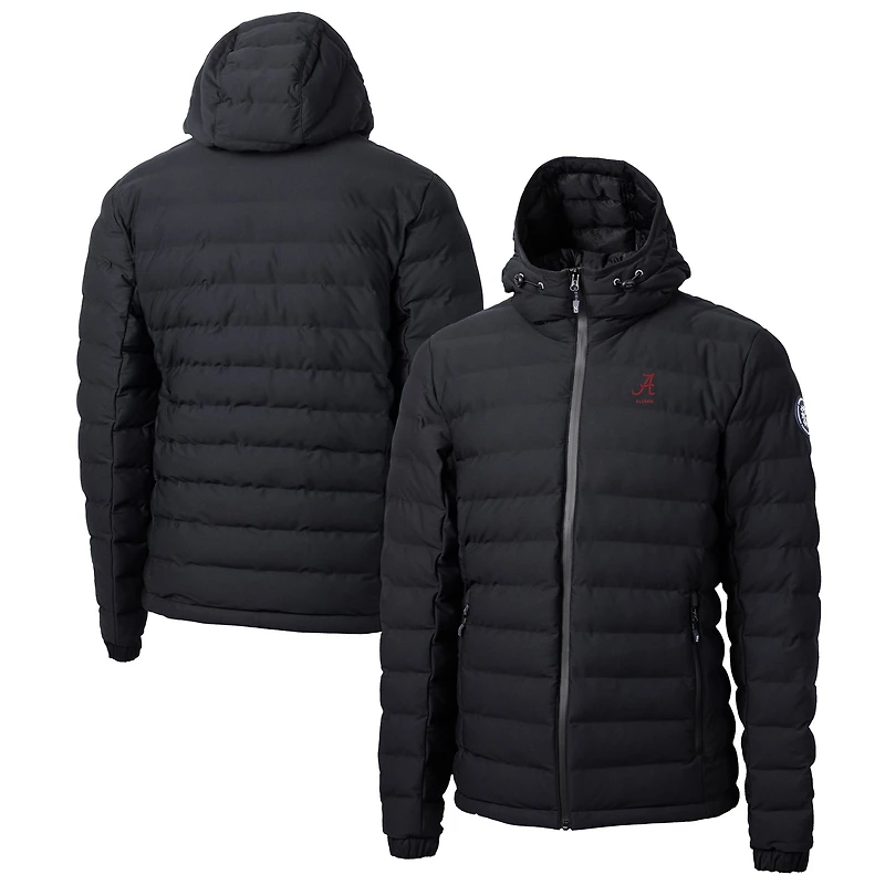 Veste matelassée isolante entièrement zippée pour homme, noire, Alabama, Crimson Tide, logo Alumni, Mission Ridge, Repreve Eco