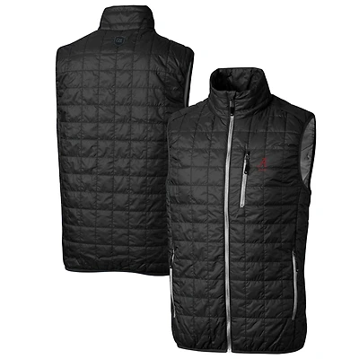 Gilet matelassé isolant entièrement zippé pour homme, noir, Alabama, Crimson Tide, logo Alumni, Rainier PrimaLoft Eco