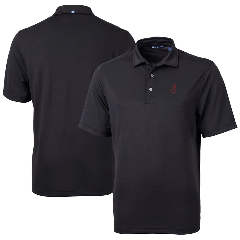 Polo recyclé en piqué écologique pour homme, noir, Alabama Crimson Tide Alumni Logo Virtue