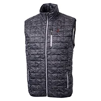 Gilet matelassé isolant entièrement zippé imprimé PrimaLoft Eco pour homme, noir, Alabama, Crimson Tide, Rainier