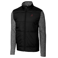 Veste zippée intégrale pour homme Cutter & Buck Black Alabama Crimson Tide Stealth