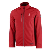 Veste zippée intégrale recyclée en softshell Evoke Eco pour homme, coupe-vent et Alabama Crimson Tide Alumni Logo