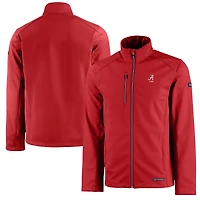 Veste zippée intégrale recyclée en softshell Evoke Eco pour homme, coupe-vent et Alabama Crimson Tide Alumni Logo