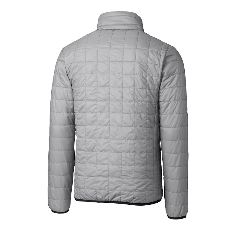 Gilet matelassé isolant entièrement zippé Rainier PrimaLoft Eco pour homme, gris, Alabama, Crimson Tide, avec logo des anciens élèves
