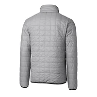 Gilet matelassé isolant entièrement zippé Rainier PrimaLoft Eco pour homme, gris, Alabama, Crimson Tide, avec logo des anciens élèves