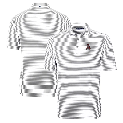 Polo recyclé à rayures et piqué écologique pour homme, gris, Alabama Crimson Tide, logo de l'équipe, taille grande