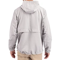 Veste anorak demi-zip éco-recyclée Cutter & Buck grise Alabama Crimson Tide Charter pour homme