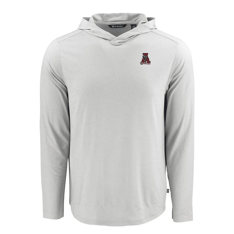 Men's Cutter & Buck Alabama Crimson Tide Coastline Epic Comfort Eco Recycled Long Sleeve Hoodie T-Shirt