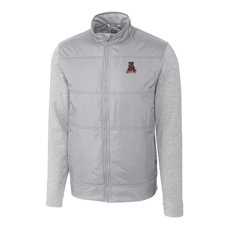 Coupe-vent matelassé hybride entièrement zippé pour homme, gris Alabama Crimson Tide Vault Stealth