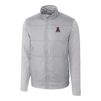 Coupe-vent matelassé hybride entièrement zippé pour homme, gris Alabama Crimson Tide Vault Stealth