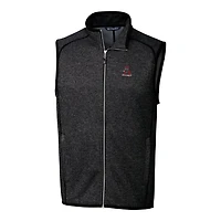 Gilet zippé Cutter & Buck Heather Charcoal Alabama Crimson Tide Mainsail pour homme, grandes tailles