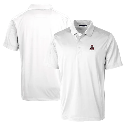 Men's Cutter & Buck White Alabama Crimson Tide Team Logo Big Tall Prospect Textured Stretch Polo
