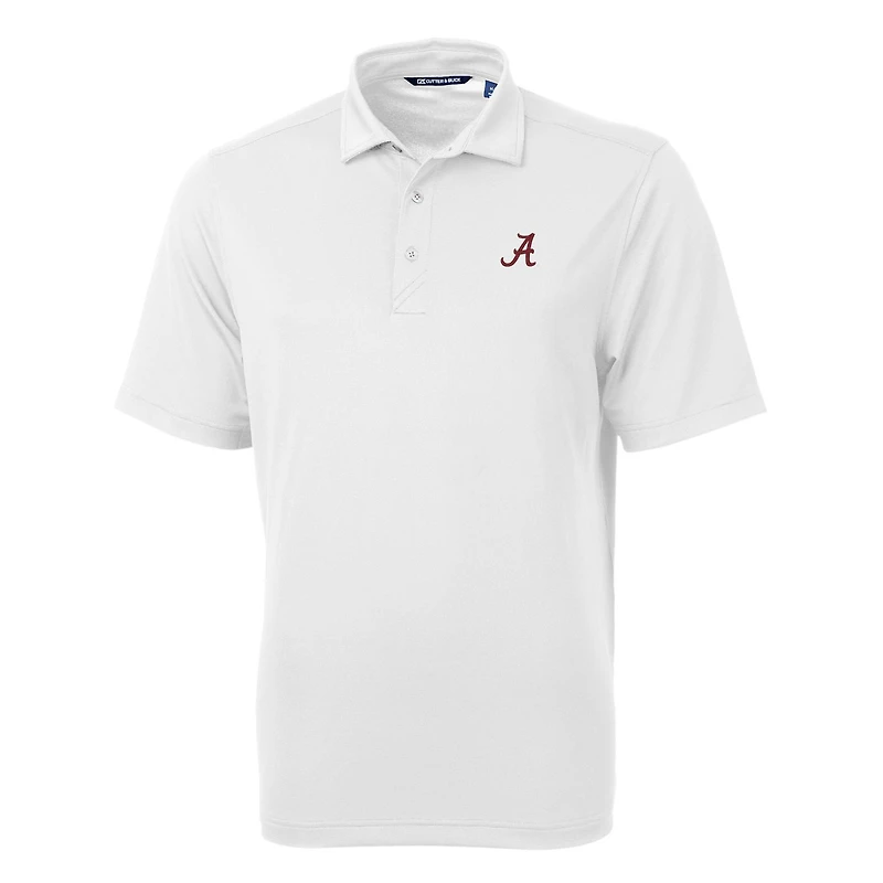 Men's Cutter & Buck White Alabama Crimson Tide Virtue Eco Pique Recycled Polo