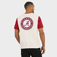 T-shirt Henley à blocs de couleurs crème/cramoisi Alabama Crimson Tide pour homme la collection Darius Rucker par Fanatics