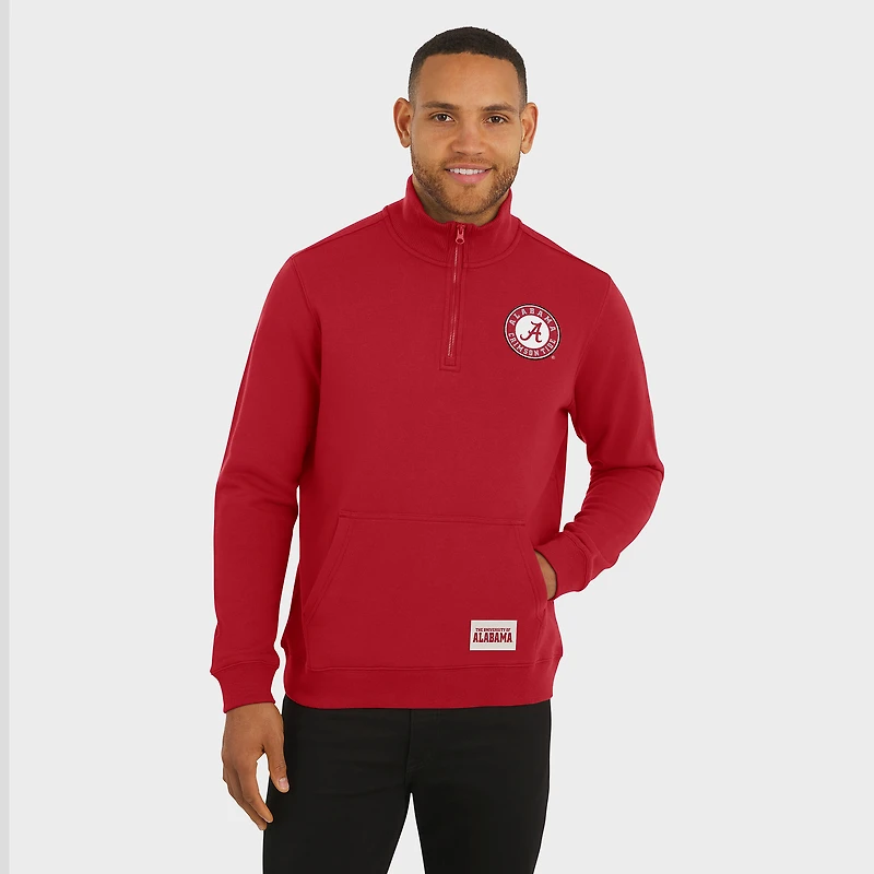 Pull à fermeture éclair quart de tour pour homme Darius Rucker Collection by Fanatics Crimson Alabama Tide