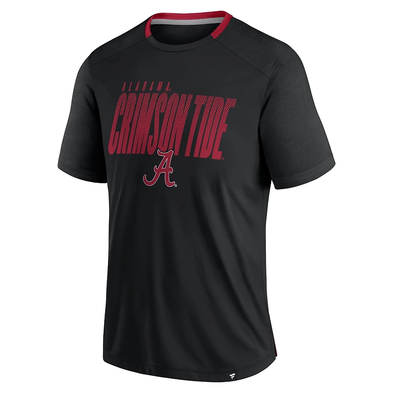 T-shirt noir délavé Alabama Crimson Tide Defender Fanatics pour homme