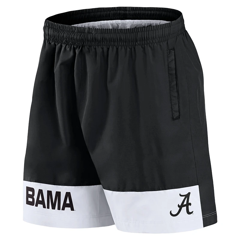 Short tissé Intensity Fanatics noir Alabama Crimson Tide Elements pour hommes