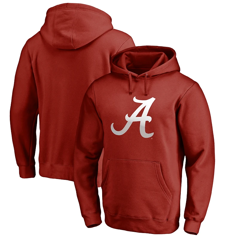 Sweat à capuche avec logo dégradé Fanatics Cardinal Alabama Crimson Tide pour hommes