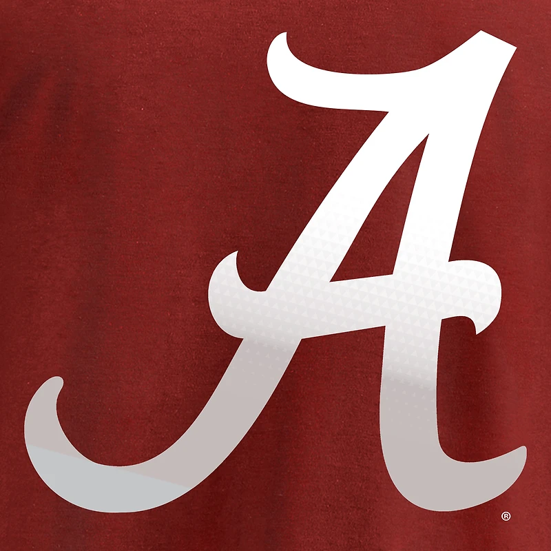 Sweat à capuche avec logo dégradé Fanatics Cardinal Alabama Crimson Tide pour hommes