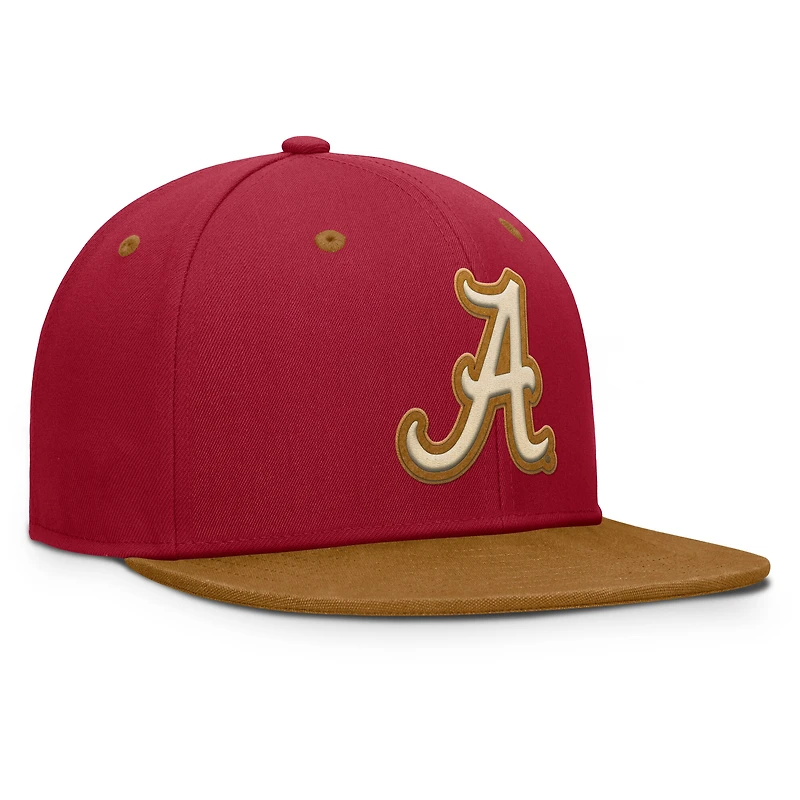Casquette ajustée Fanatics Crimson/Marron Alabama Crimson Tide NoBo pour hommes