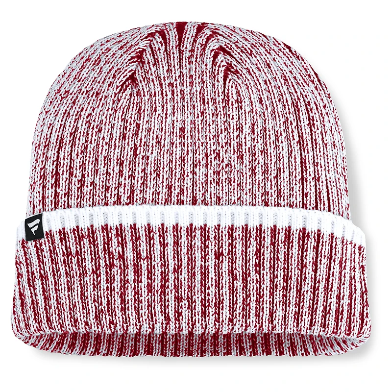 Bonnet en tricot à revers Alabama Crimson Tide Haze pour homme, couleur cramoisie/blanche, Fanatics