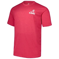 T-shirt délavé idéal pour hommes Fanatics Crimson Alabama Tide Big & Tall