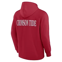 Men's Fanatics Crimson Alabama Tide Blaze Tri-Blend Pullover Hoodie