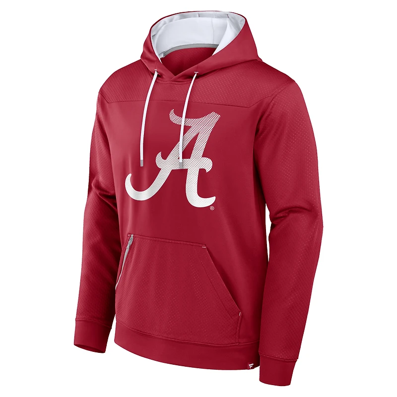 Sweat à capuche pois délavé pour homme Fanatics Crimson Alabama Tide Defender