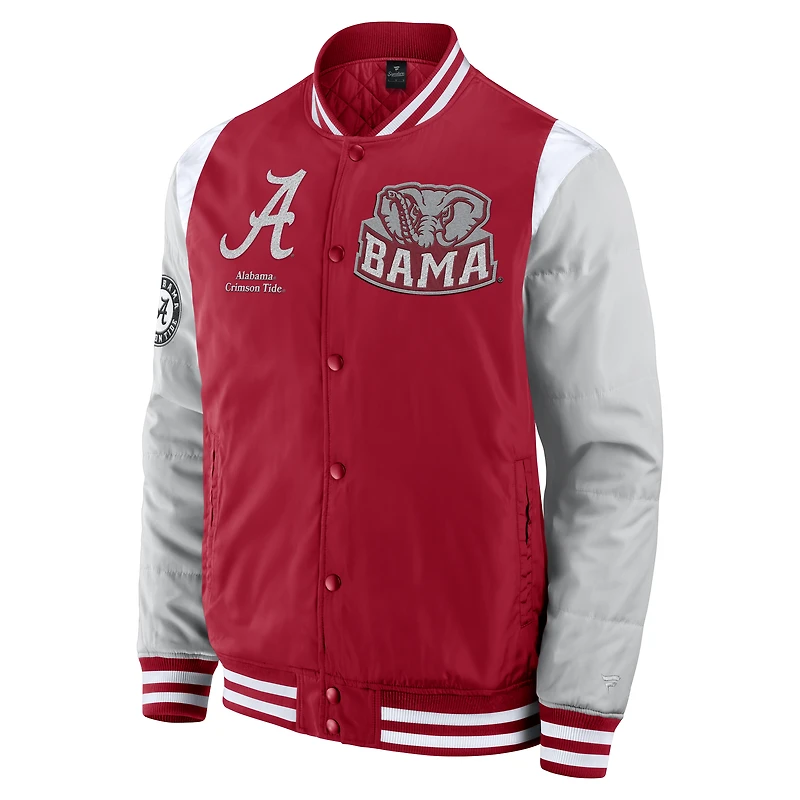Veste à boutons-pression intégrale Crimson Alabama Tide Elements Elite pour hommes Fanatics