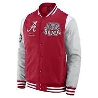 Veste à boutons-pression intégrale Crimson Alabama Tide Elements Elite pour hommes Fanatics