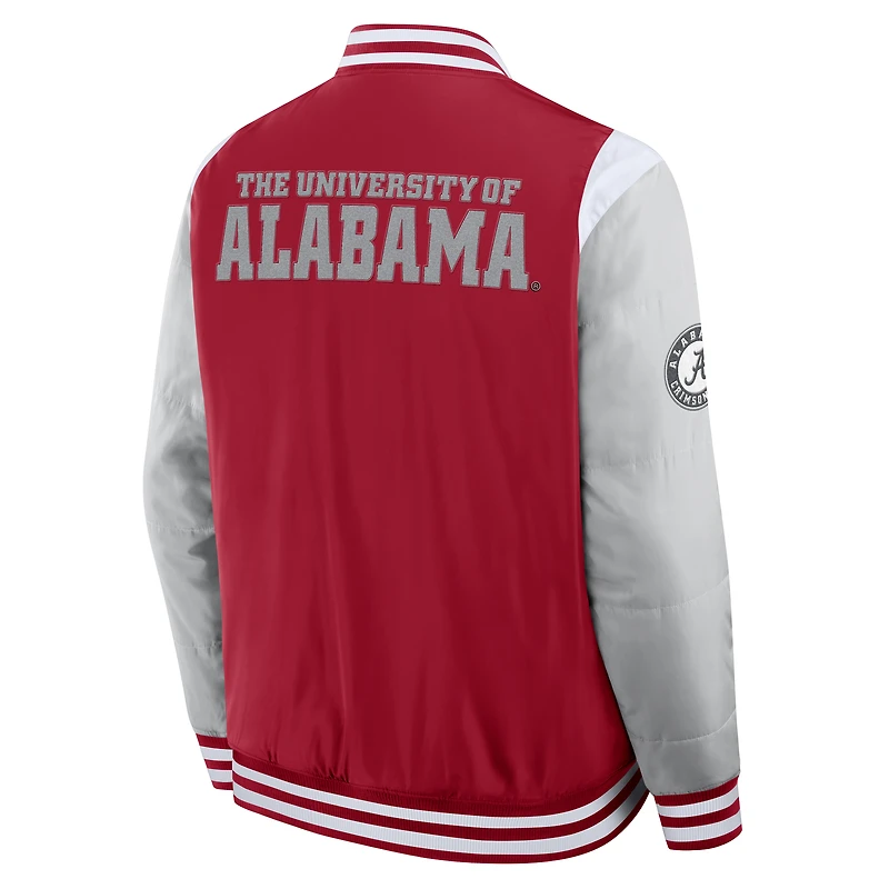 Veste à boutons-pression intégrale Crimson Alabama Tide Elements Elite pour hommes Fanatics