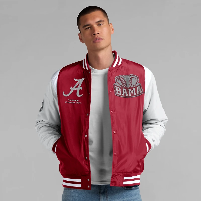 Veste à boutons-pression intégrale Crimson Alabama Tide Elements Elite pour hommes Fanatics