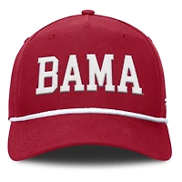 Men's Fanatics  Crimson Alabama Crimson Tide Foul Ball Rope Adjustable Hat