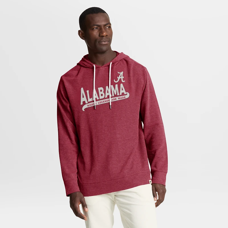 T-shirt à capuche manches longues Premium Huddle Up pour homme, Crimson Alabama Tide Hometown