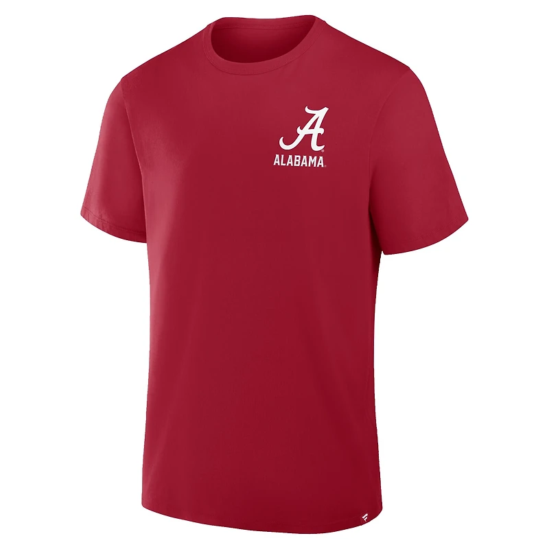 Men's Fanatics Crimson Alabama Tide Quad Legacy T-Shirt