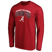 T-shirt à manches longues Fanatics Crimson Alabama Tide Steady pour homme