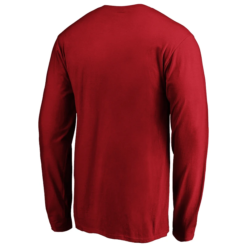T-shirt à manches longues Fanatics Crimson Alabama Tide Steady pour homme