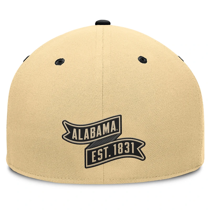Casquette ajustée Alabama Crimson Tide Balance pour homme, kaki/noir