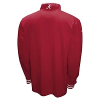 Ensemble 3-en-1 pour homme Franchise Club Crimson Alabama Tide, t-shirt double couche et pull à fermeture éclair quart de tour