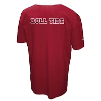 Ensemble 3-en-1 pour homme Franchise Club Crimson Alabama Tide, t-shirt double couche et pull à fermeture éclair quart de tour