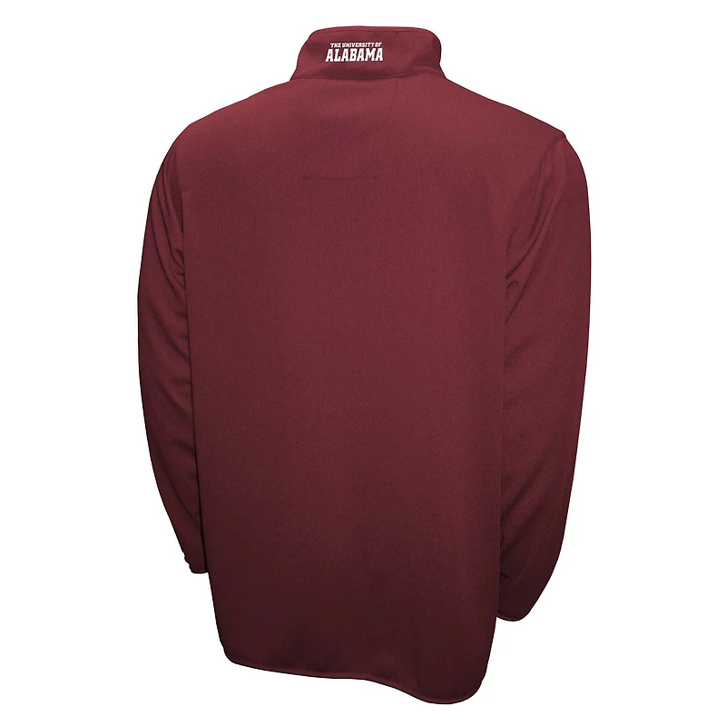 Pull à fermeture éclair quart de tour Crimson Tide Breeze pour homme Franchise Club Alabama