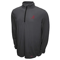 Pull zippé 1/4 Alabama Crimson Tide Breeze pour homme, gris, Franchise Club