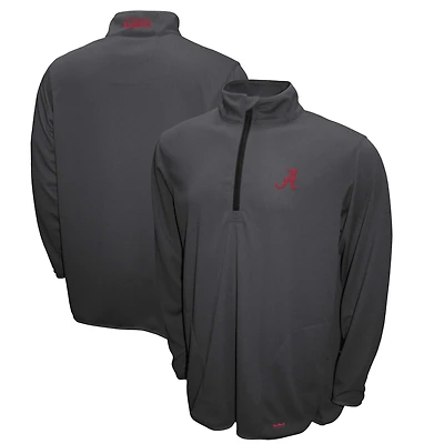 Pull zippé 1/4 Alabama Crimson Tide Breeze pour homme, gris, Franchise Club