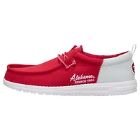 Men's Hey Dude  Crimson/White Alabama Crimson Tide Wally Casual Slip-On Shoes