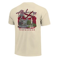 T-shirt pour homme, motif Campus Stack dessiné à la main, couleurs confortables, Alabama Crimson Tide