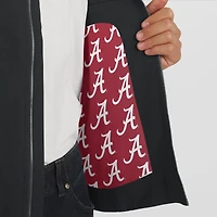 Veste légère Cover-4 Tri-Blend entièrement zippée pour homme J. Palmer Black Alabama Crimson Tide