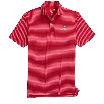 Men's johnnie-O  Crimson Alabama Tide Beau Striped Polo