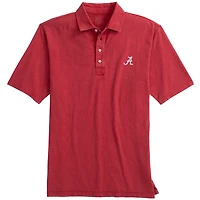 Polo johnnie-O pour homme, coloris Crimson Alabama Tide, lavage côtier