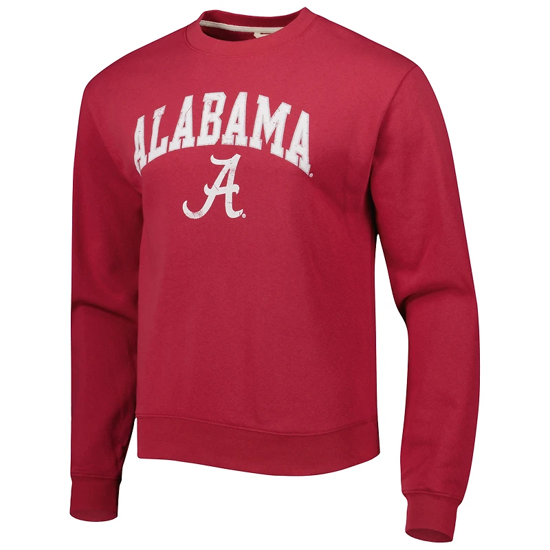 Men's League Collegiate Wear Crimson Alabama Tide 1965 Arch Essential Sweatshirt épais