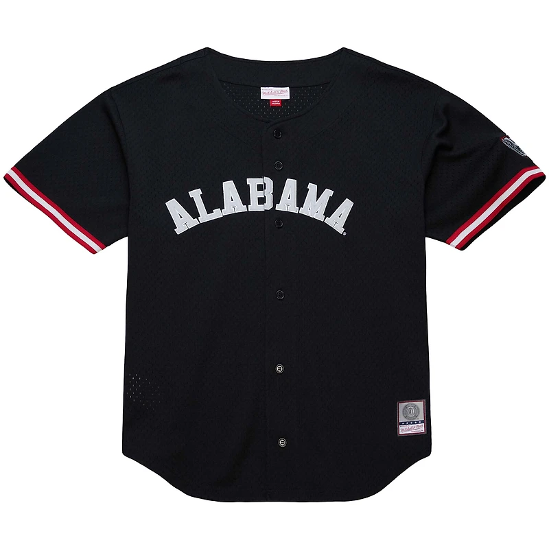 Maillot à boutons complets Mitchell & Ness Alabama Crimson Tide On The Clock pour homme